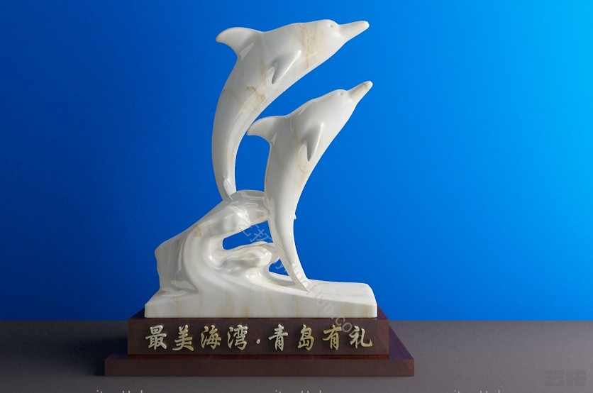 现代青岛旅游商品设计玉海豚