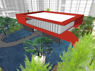 现代展览馆建筑