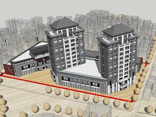 中式商住楼
