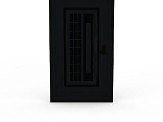 现代黑色木门模型