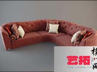 欧式转角沙发