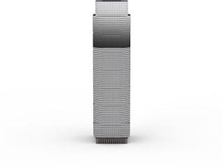 现代灰色大楼模型