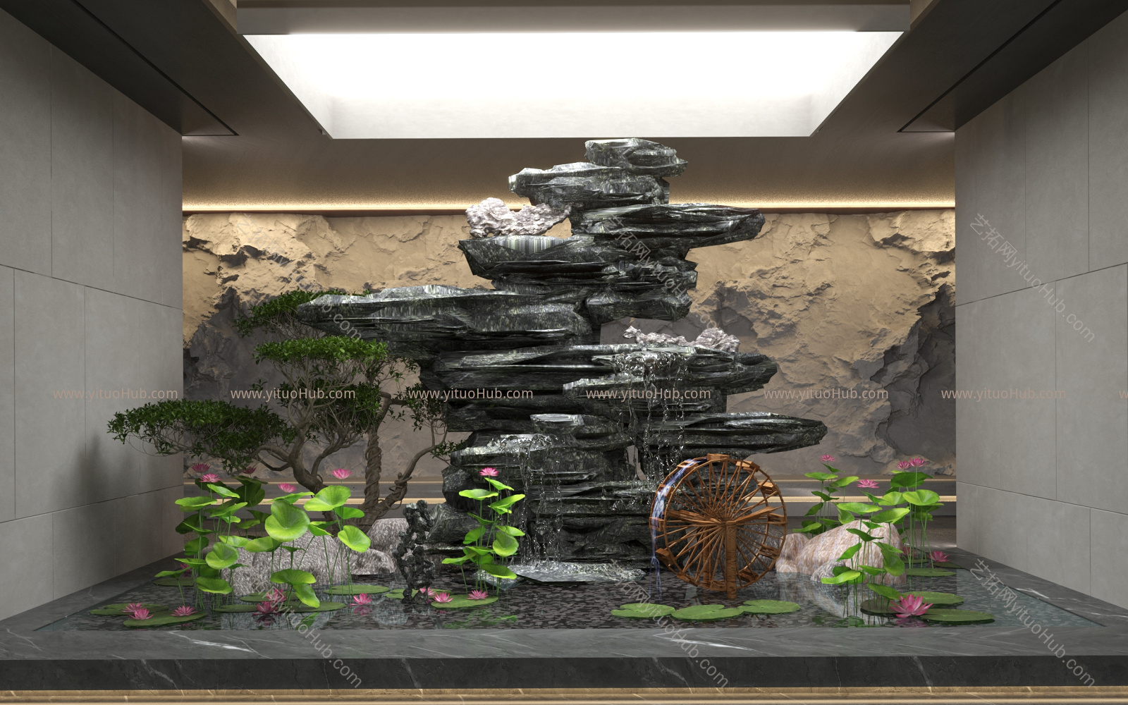 现代假山景观小品