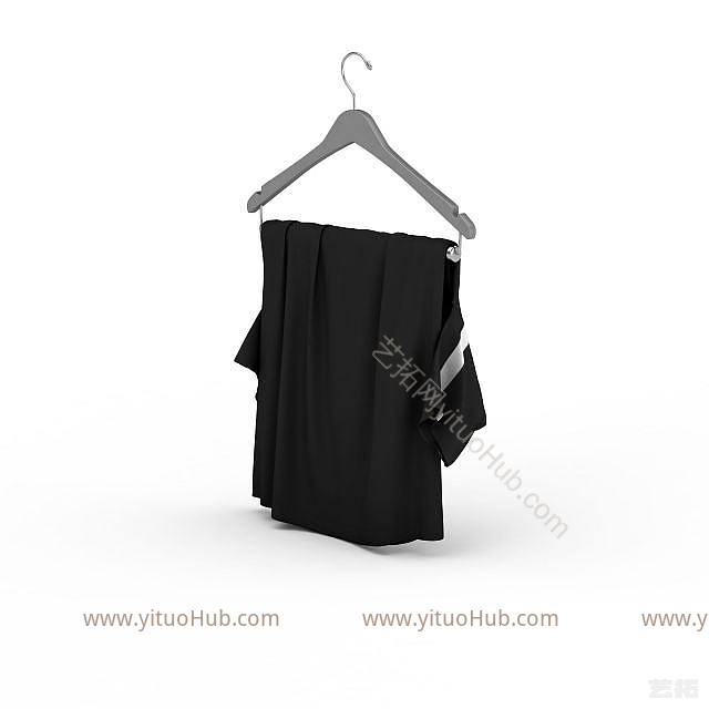 现代运动衣服模型