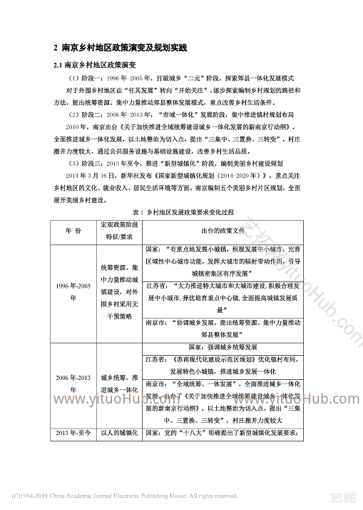 空间变革下的治理策略南京乡村聚落空间演变及建设引导