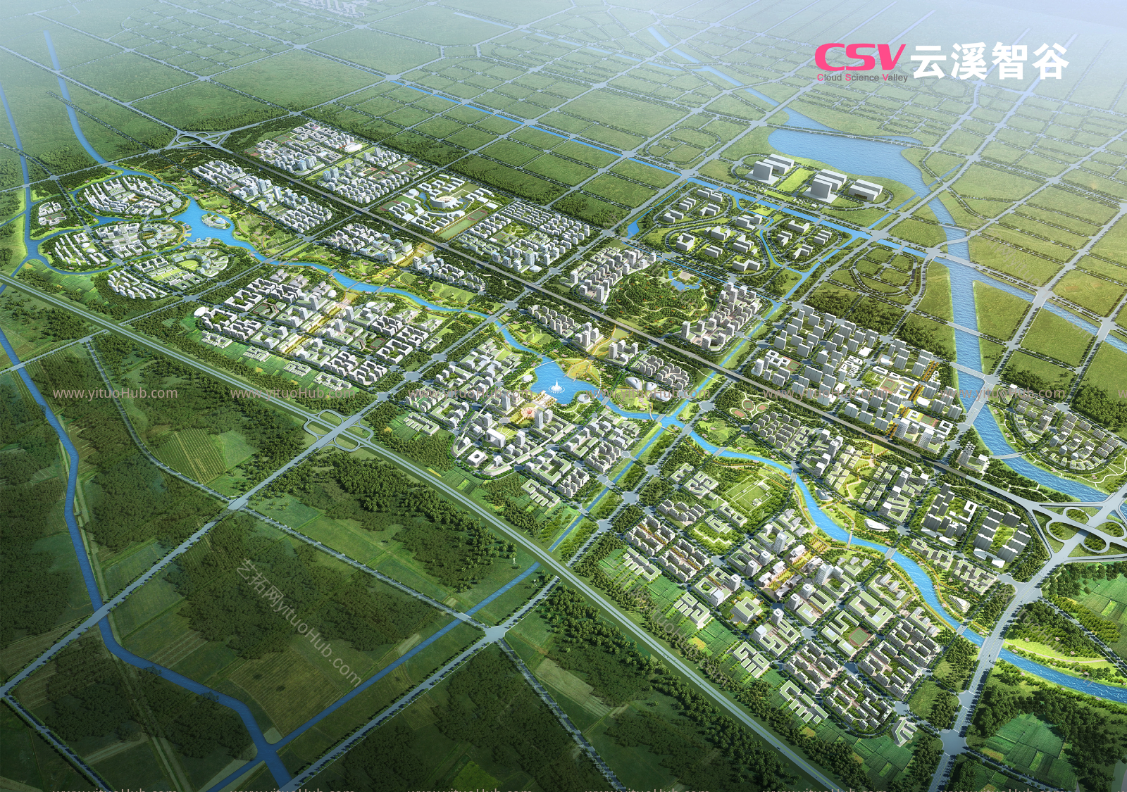 郑东新区白沙组团科学谷概念性城市设计