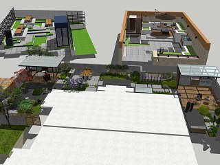 现代屋顶花园