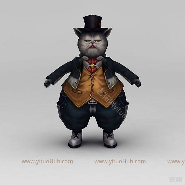 现代猫人模型