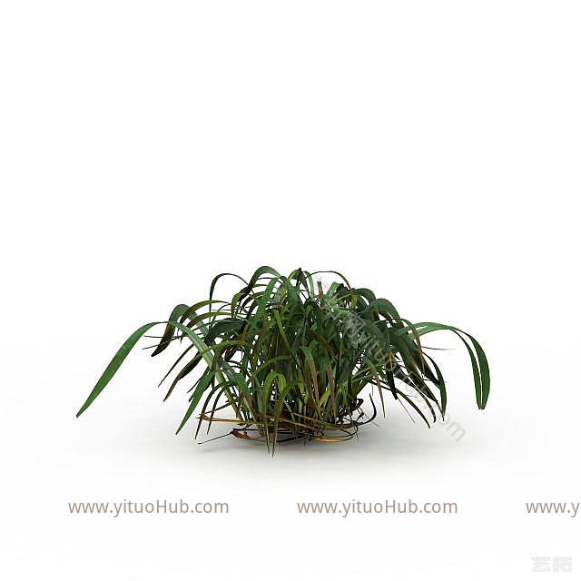 现代绿草模型