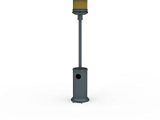 现代沙滩路灯模型