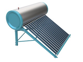 现代太阳能热水器模型