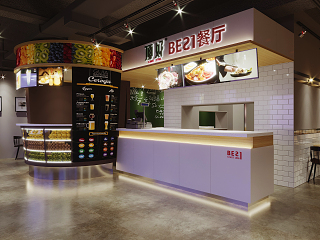 工业风快餐店