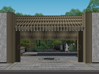 新中式示范区景观