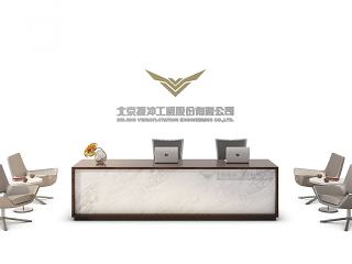 现代办公接待台模型