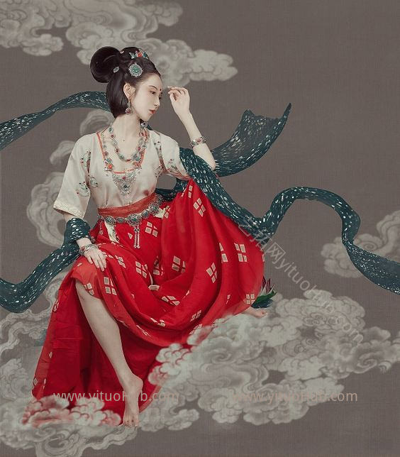 中式古典人物美女仕女图人物字画 (117)