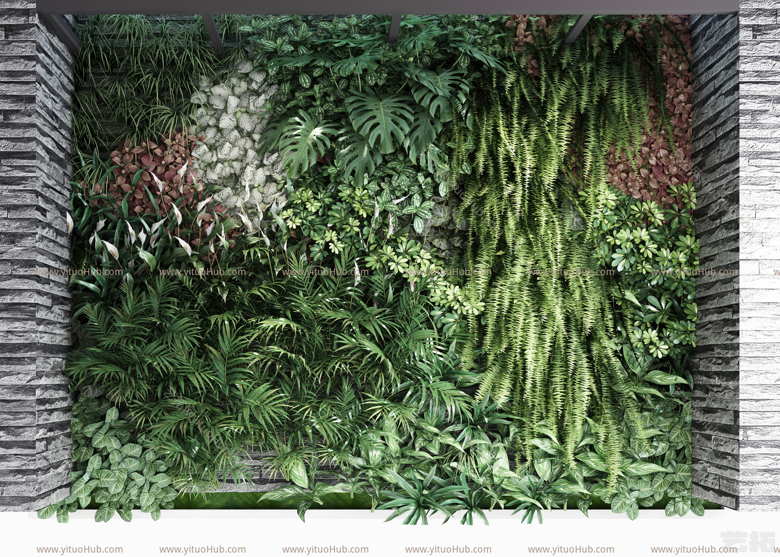 现代绿植墙
