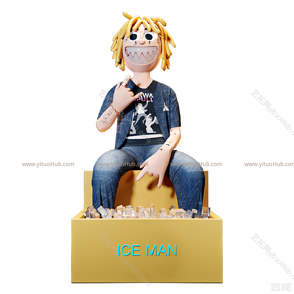 现代ICE MAN 人物摆件