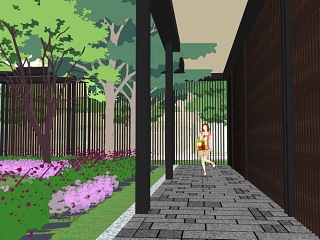 现代中式住宅小区景观方案