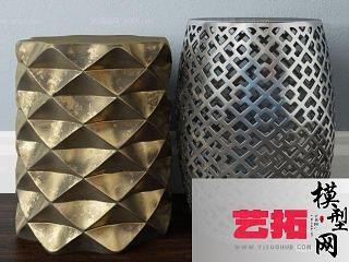 现代金属凳子