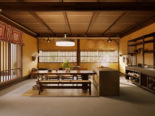 新中式厨房餐厅