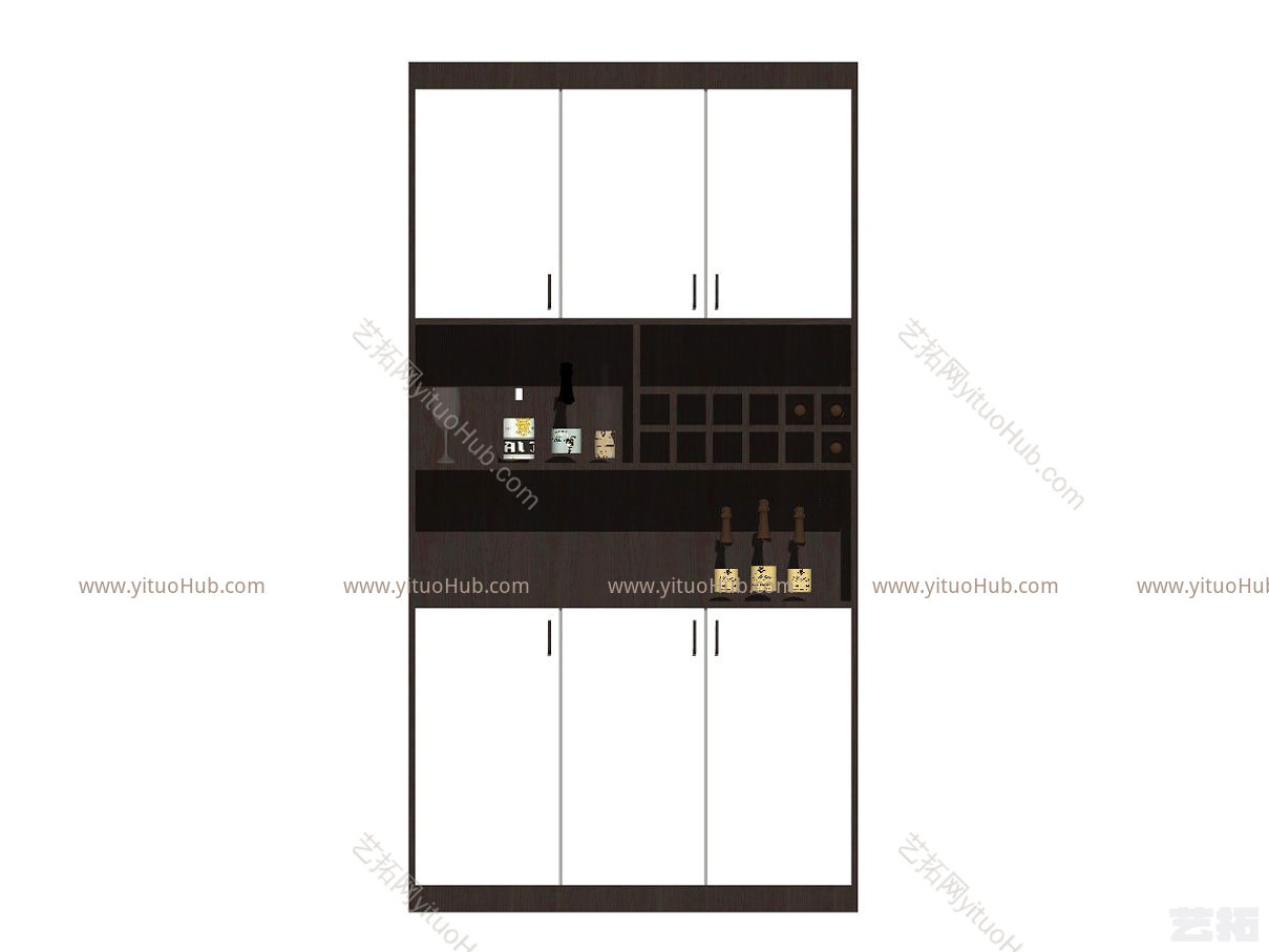 现代北欧风格入户玄关柜