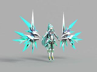 现代游戏人物形象模型
