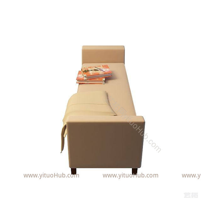 现代贵妃椅模型