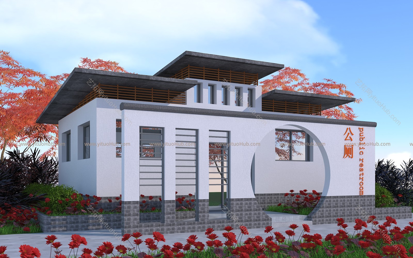 中式公厕建筑