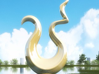 现代不锈钢艺术雕塑