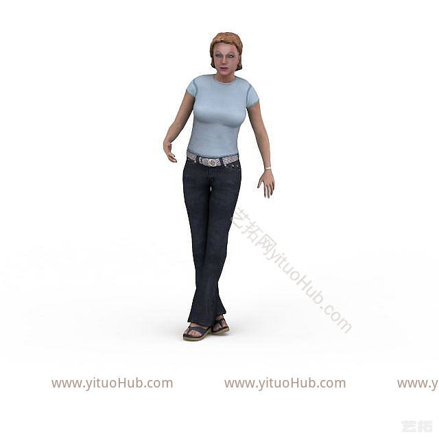 现代女人模型