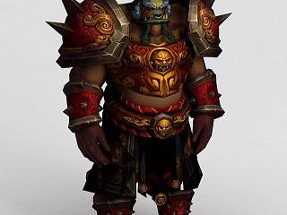 现代魔兽世界人物游戏形象模型