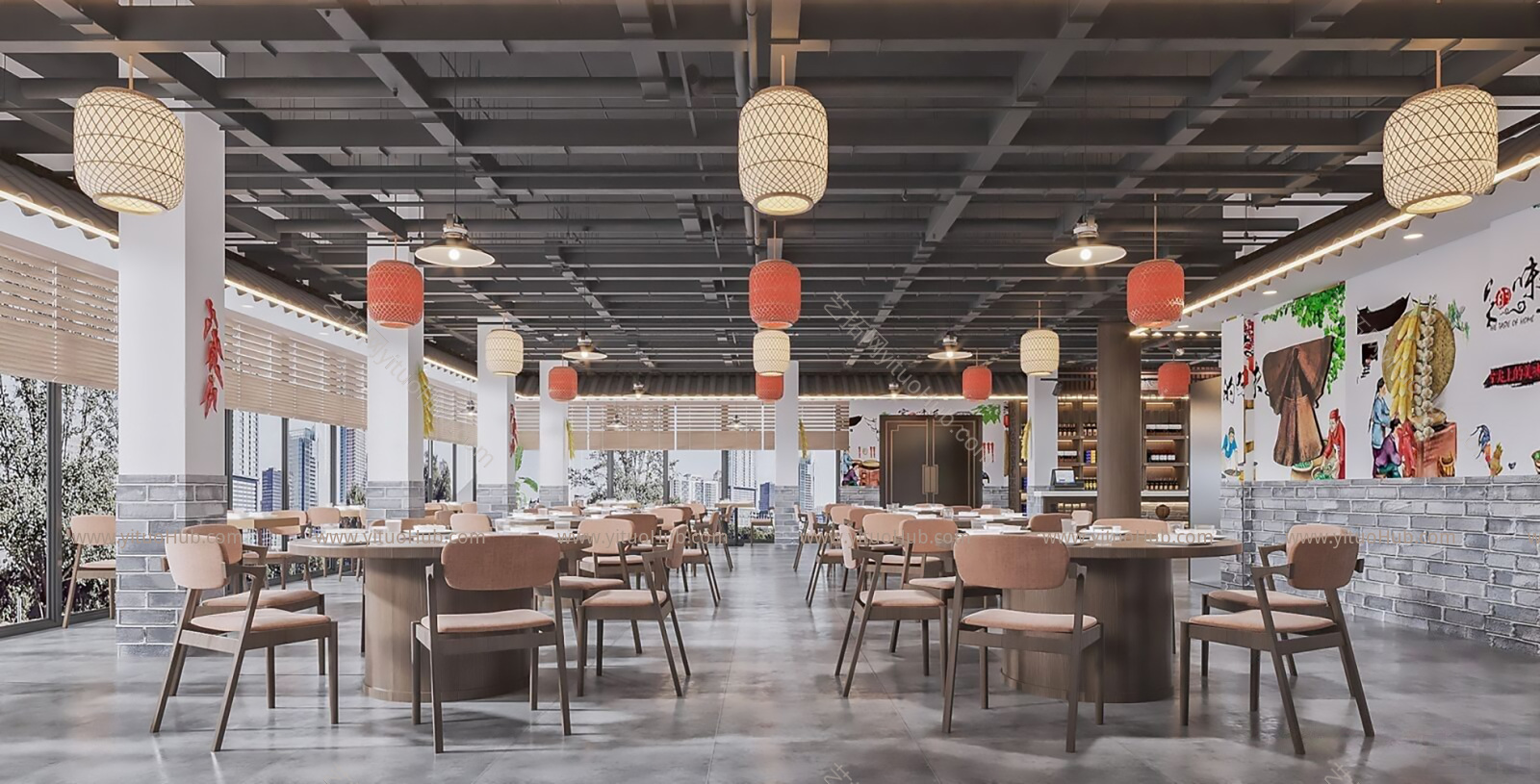 新中式火锅店