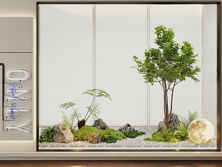 室内植物堆 景观小品