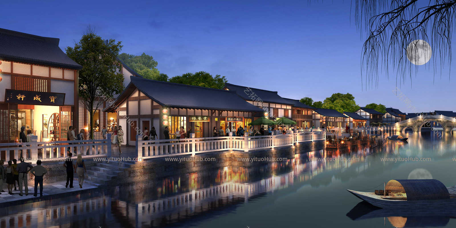 景观夜景效果图11