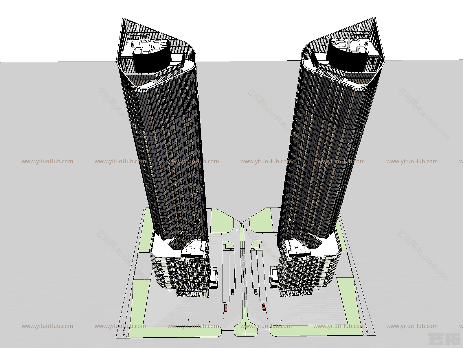 现代办公建筑超高层办公楼