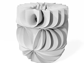 现代室内雕塑装置3D模型
