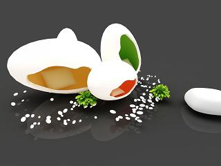 现代装饰品摆设模型