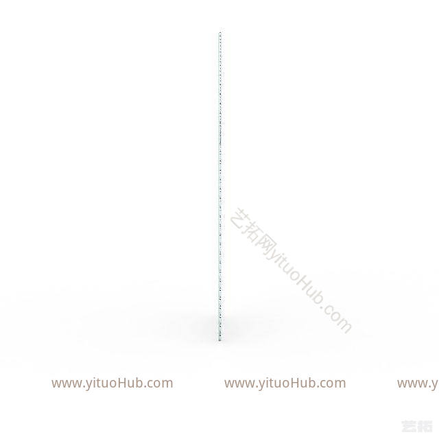 现代水晶窗帘模型