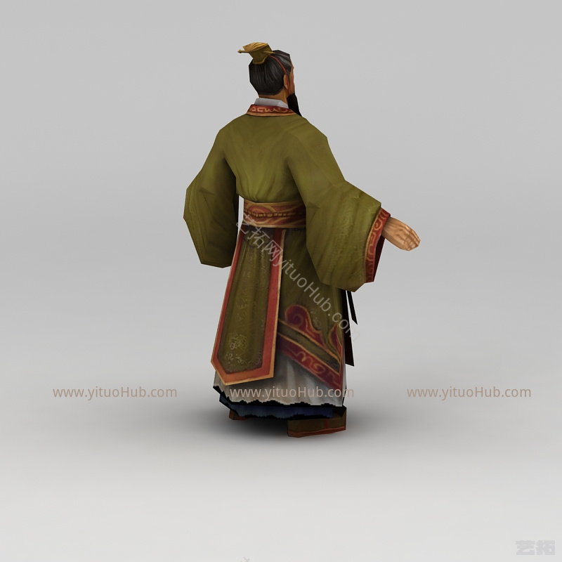 游戏赤壁动漫游戏人物男人模型