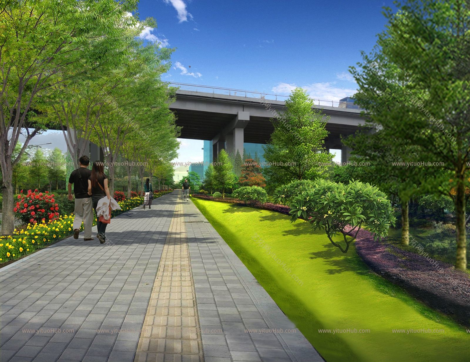 现代城市道路景观