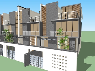 苏式住宅风格建筑 苏式别墅家居 住宅建筑