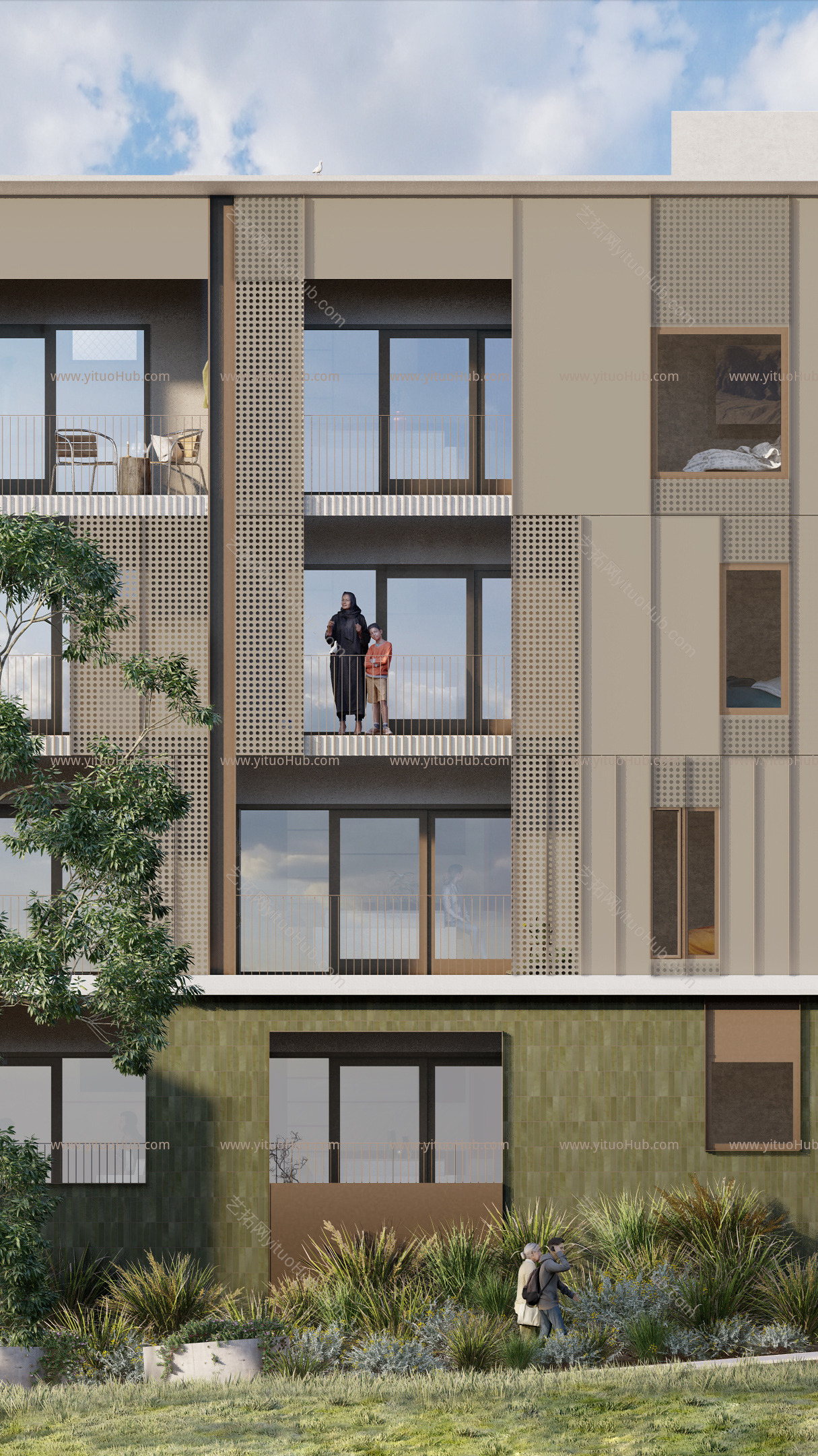 现代公寓楼建筑设计