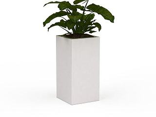 现代办公室绿植模型