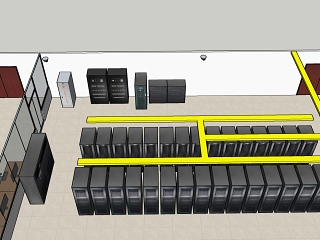 现代政府学校机房 服务器 UPS 精密空调 配电柜 监控