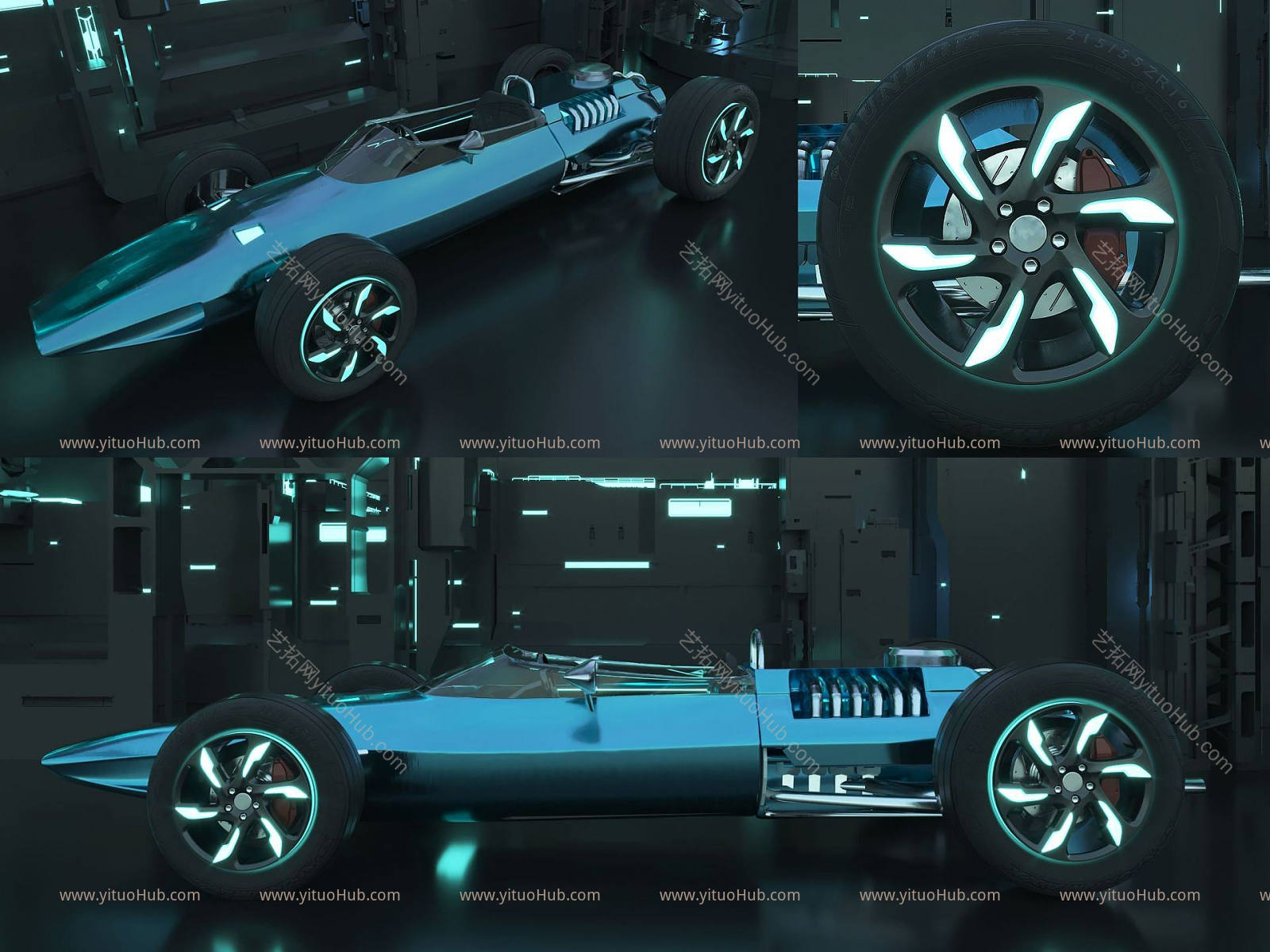 现代急速赛车模型