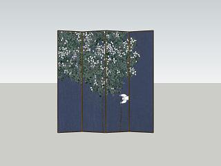 屏风 新中式 隔断
