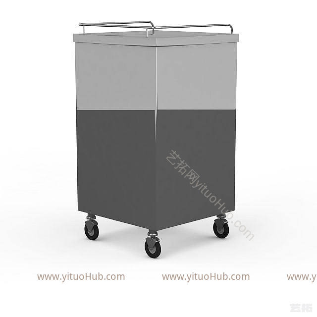现代医疗工具车模型