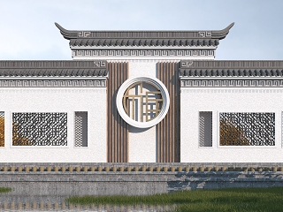 中式园林景观墙