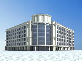 现代五星酒店模型