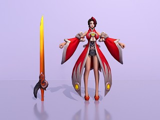 王者荣耀2013游戏女角色模型